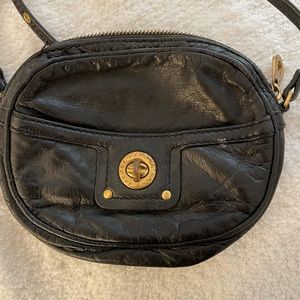 Marc Jacobs black leather crossbody bag